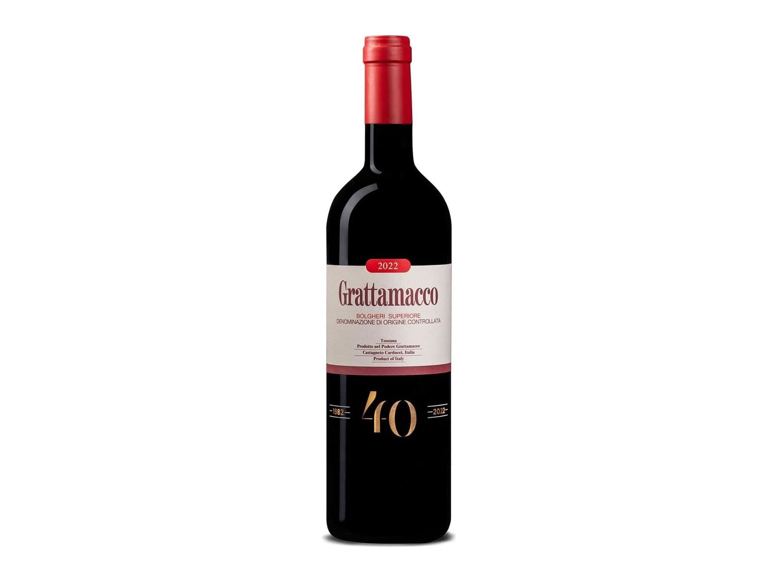 Bottle of Grattamacco Bolgheri Superiore