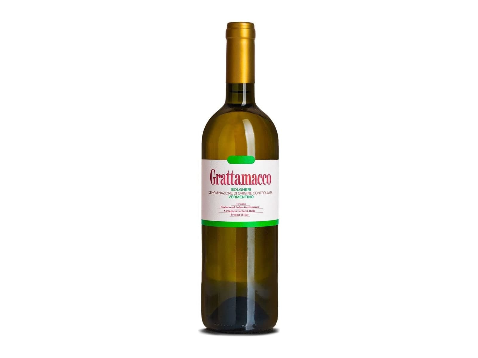 Bottle of Grattamacco Bolgheri Vermentino