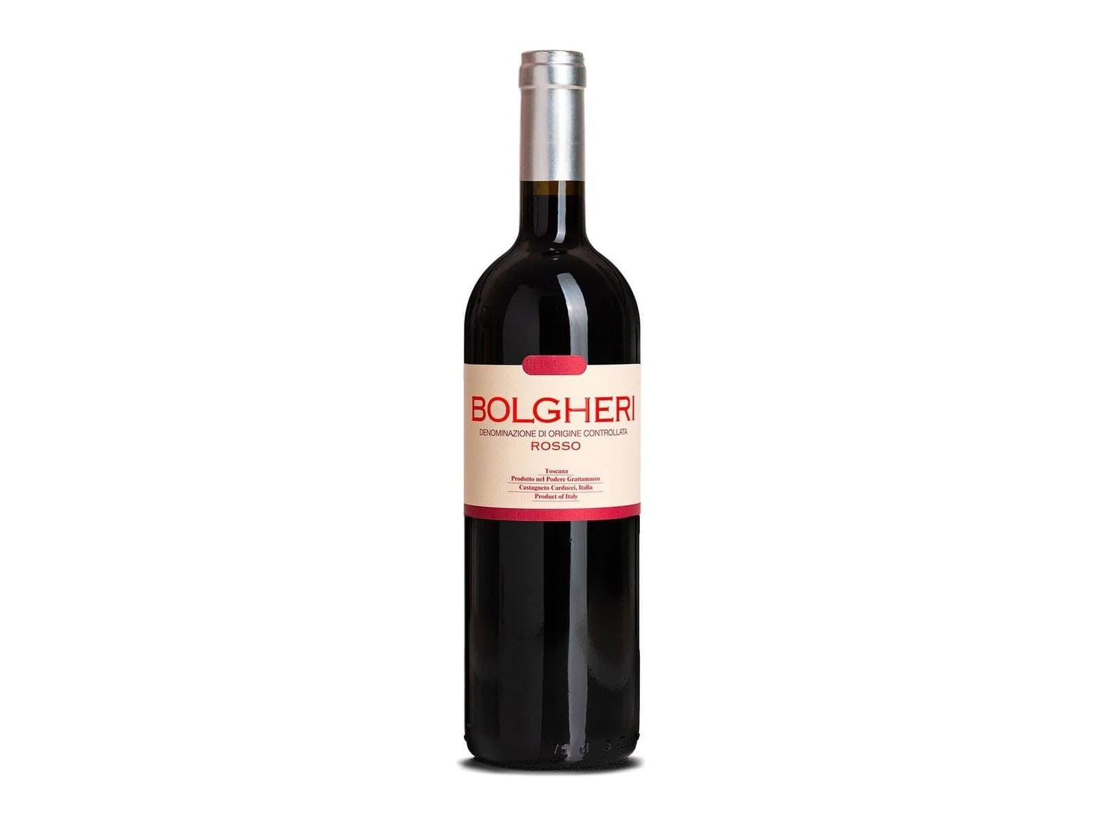 Bottle of Grattamacco Bolgheri Rosso