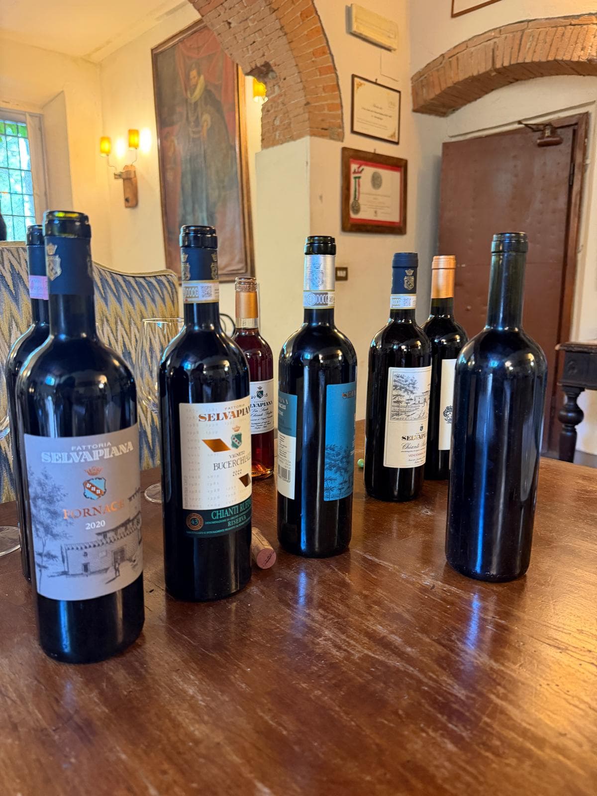 The Selvapiana lineup, from the Chianti Rufina to the Bucerchiale Riserva
