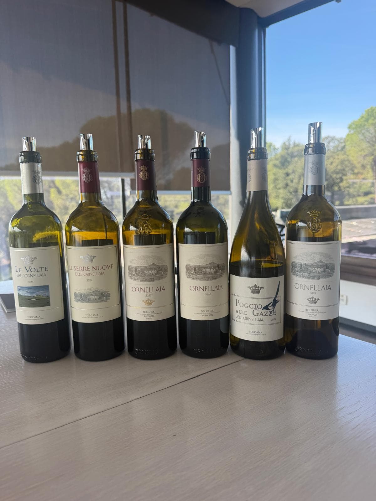 Ornellaia's lineup, from Le Volte to the Ornellaia Bianco