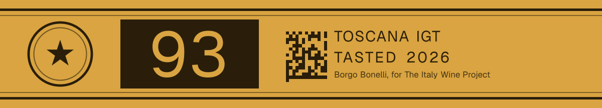 93 points, Toscana IGT