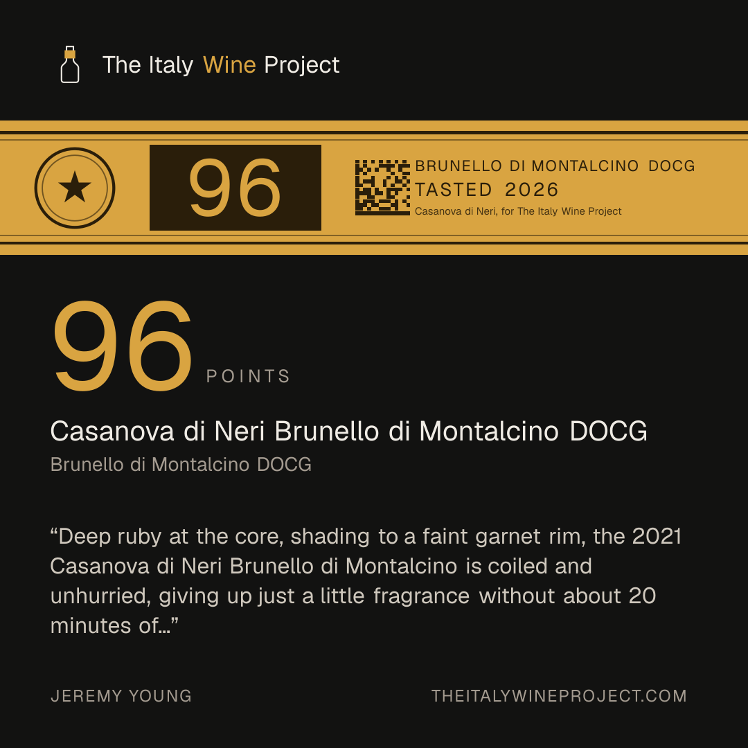 Square card for Casanova di Neri Brunello di Montalcino DOCG