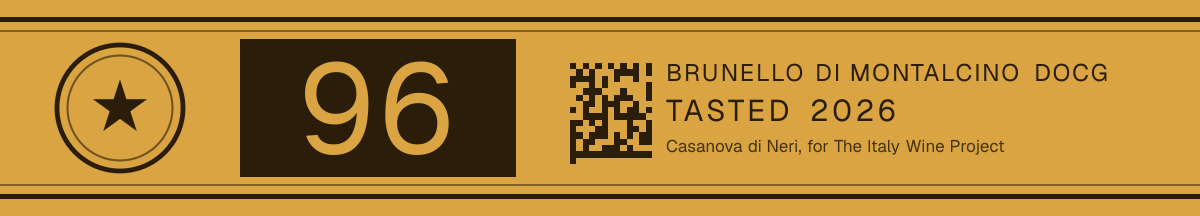 96 points, Brunello di Montalcino DOCG